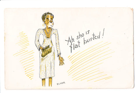 Black Americana - Vintage African American postcard (original SOLD) E10282
