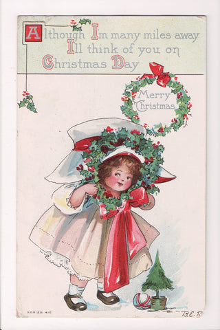 Xmas - Merry Christmas - Series 410 - B E B artist signed - C04076