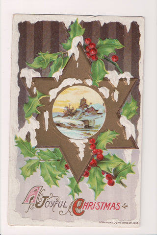 Xmas postcard - Winsch Christmas - Star of David - C04157