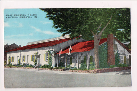 CA, Monterey - First California Theatre (now Museum) postcard - C04232