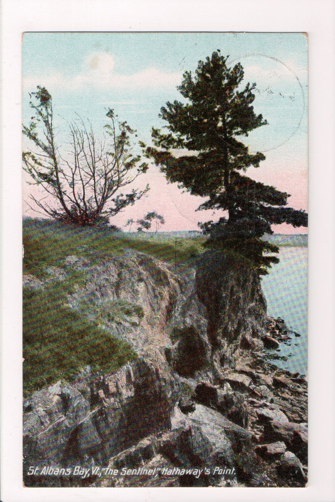 VT, ST ALBANS BAY - Hathaways Point, The Sentinel - @1911 postcard - C06036