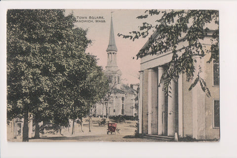 MA, Sandwich - Town Square postcard - C06081