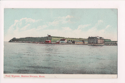 MA, Boston Harbor - Fort Warren postcard - C06340