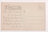 Xmas postcard - Christmas - little kids kissing - C06737