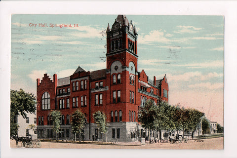 IL, SPRINGFIELD - CITY HALL - @1913 postcard - C08008