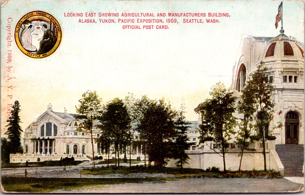 WA, Seattle - Alaska, Yukon, Pacific Exposition, 1909 official postcard - c08093