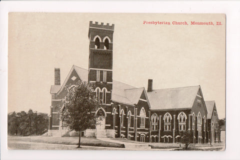 IL, MONMOUTH - PRESBYTERIAN CHURCH - @1913 vintage postcard - C08111