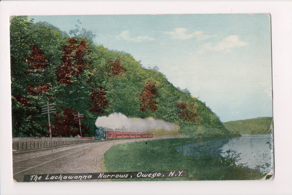 Train - Railroad Engine, Cars - Lackawanna Narrows - NY, Owego - C08140