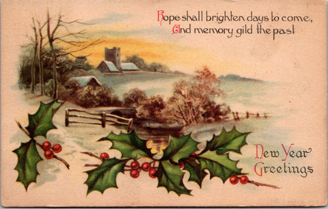 New Year - Wolf and Co postcard - Clapsaddle? - C08680