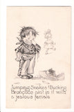 Valentine postcard - Jumping Snakes - Schlesinger - C08752