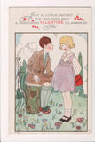 Valentine postcard - Just a little secret - v204 - C08758