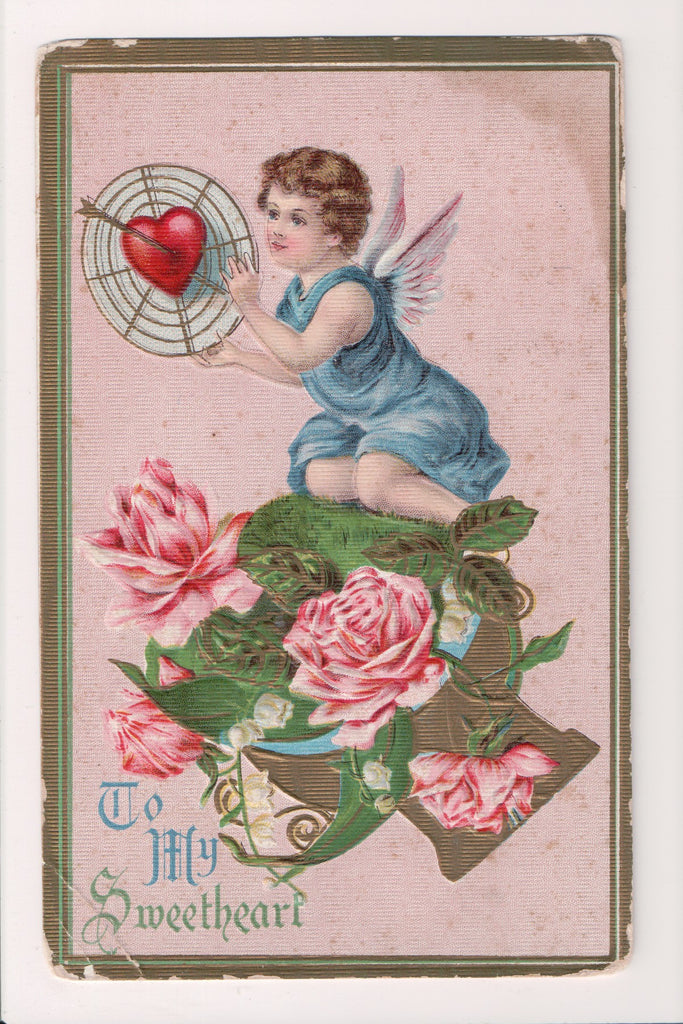Valentine postcard - To my Sweetheart - little angel - C08773