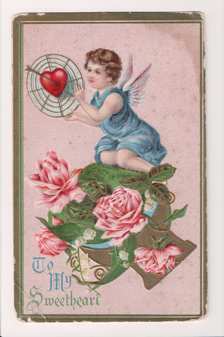 Valentine postcard - To my Sweetheart - little angel - C08773
