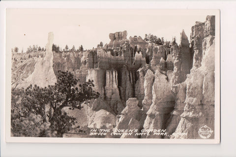 UT, BRYCE CANYON - Natl Park - in Queens Garden - Frasher RPPC - C17179