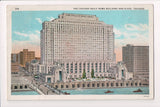 IL, Chicago - CHICAGO DAILY NEWS bldg and plazza - @1929 postcard - C17277