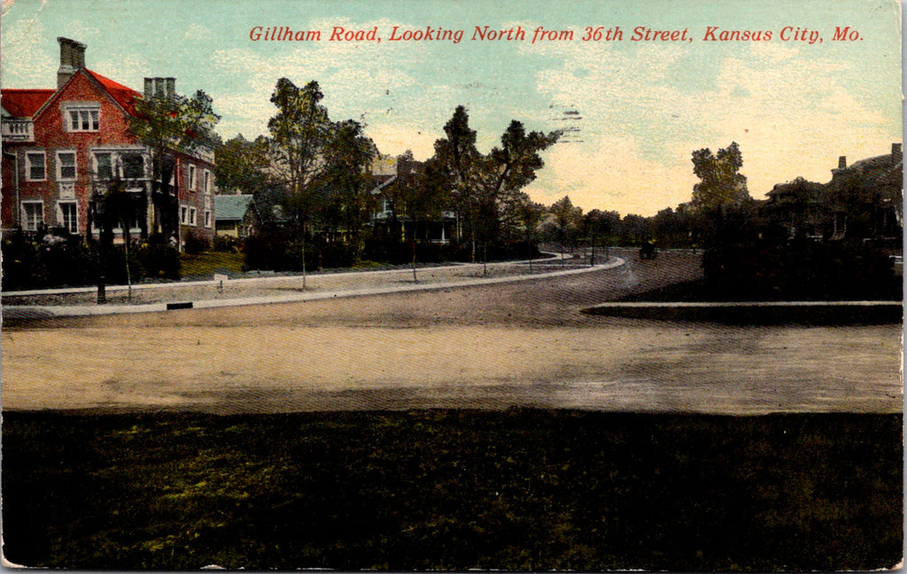 MO, Kansas City - Gillham Road, North from 36th St postcard - C17319