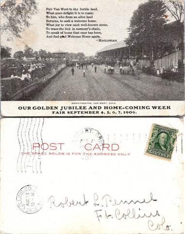 OH, Van Wert - Amphiteatre - Jubilee and Home Coming 1906 - C17466