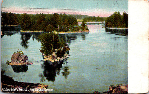 NY, Thousand Islands - The Lost Channel - 1914 postcard - C17620