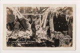 NE, OMAHA - Dewey Hotel Fire Destruction, looking for bodies - RPPC - C17748