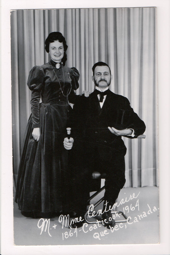 Canada - Coaticook, QC - official M and Mme Centenaire - @1964 RPPC - R00606