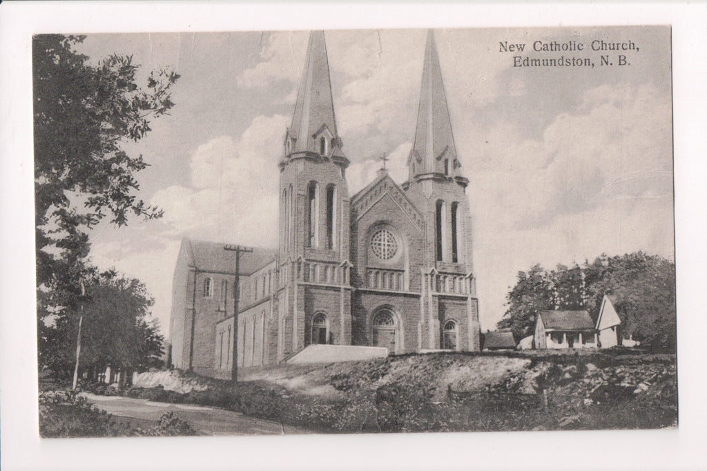 Canada - Edmundston, NB - Catholic Church (New) - @1929 postcard - B11031
