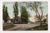 Canada - Grand Pre, NS - Old House, Poplar Trees, old postcard - B11032