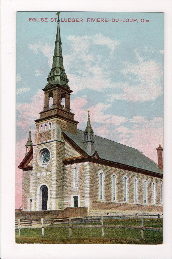 Canada - RIVIERE du LOUP, QC - Church, Eglise St Ludger postcard - w00059