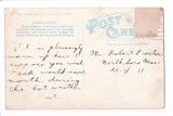 Canada - FREDERICTON, NB - Queen St with building signs, postcard - R00702