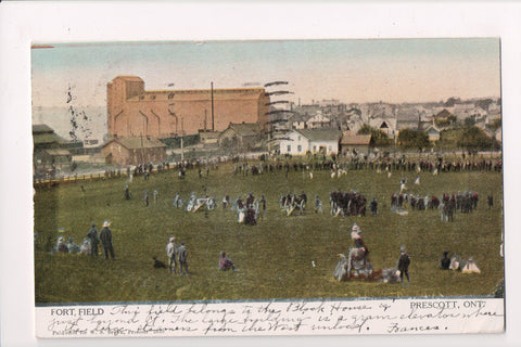 Canada - PRESCOTT, ON - Fort Field, Grain Elevator on the left - w00114