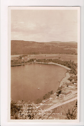 Canada - ST JEAN de MATHA, QC - Lac Noir, shoreline Bird Eye View RPPC - E09058