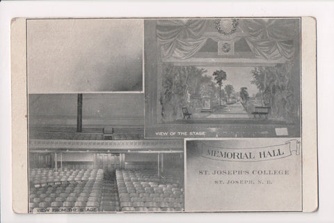 Canada - St Joseph, NB - St Josephs College Memorial Hall, Stage - R00446