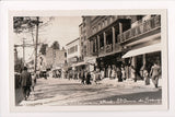 Canada - STE ANNE de BEAUPRE, QC - Man St, people, stores RPPC - F11060