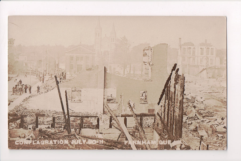 Canada - FARNHAM, QUE - Conflagration July 1911 (original SOLD) F11030