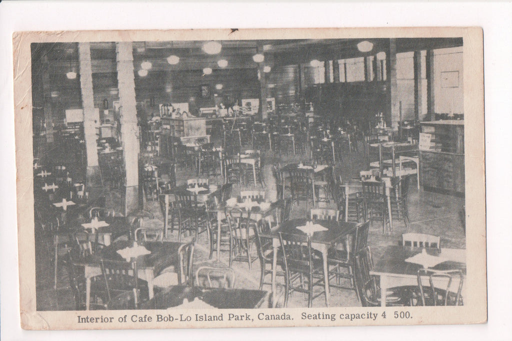 Canada - BOB-LO ISLAND PARK - cafe interior (original SOLD) 700076