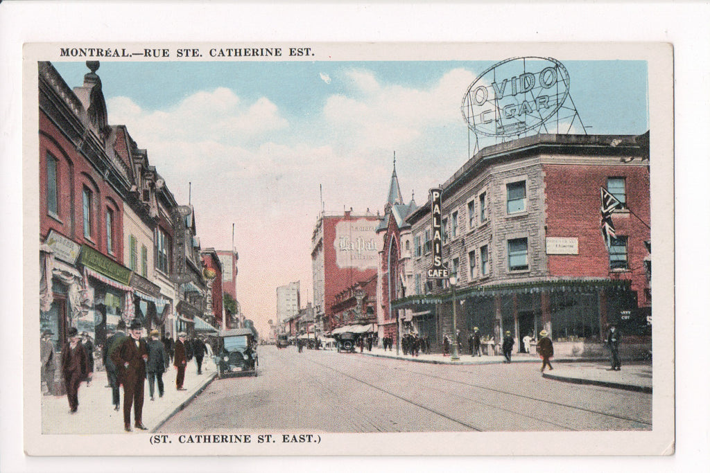 Canada - MONTREAL, QUE - Rue Ste Catherine Est, Ovido Cigar sign - A05012