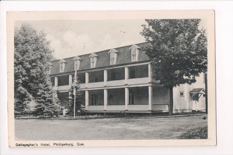 Canada - Philipsburg, QUE - Gallagaghers Hotel - @1949 postcard - D05009