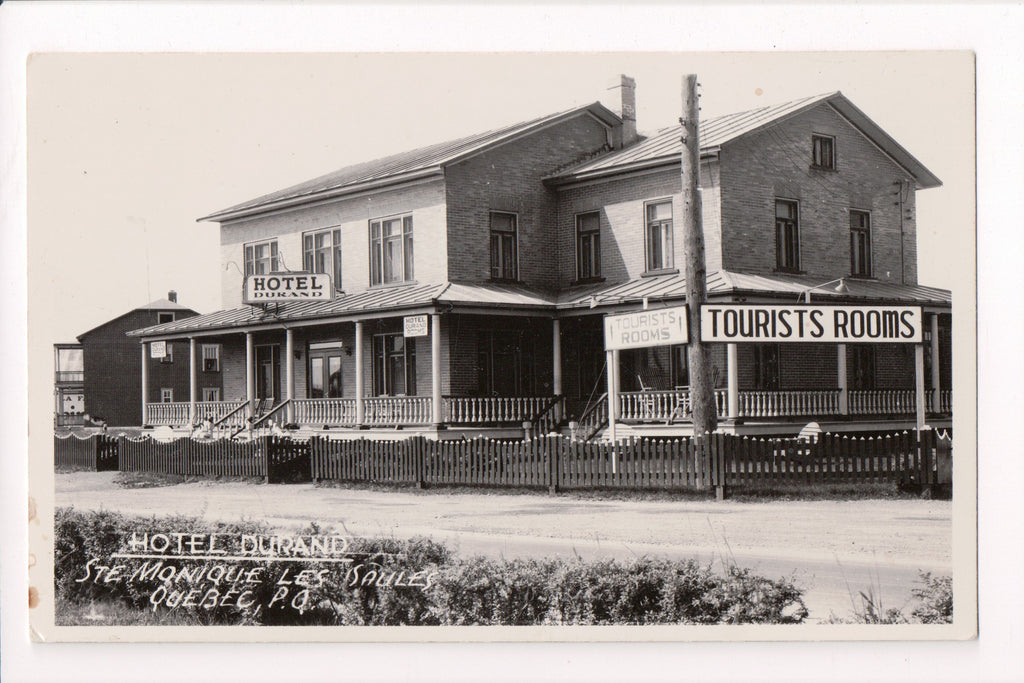 Canada - QUEBEC, Que - Hotel Durand, Ste Moniques Les Saules RPPC - F11058