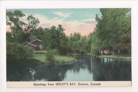 Canada - SEELEYS BAY, ON - Greetings from, @1950 postcard - B11024