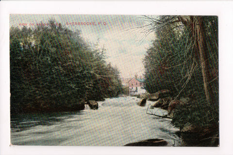 Canada - SHERBROOKE, QC - Magog River scene, Mill building? - B11046