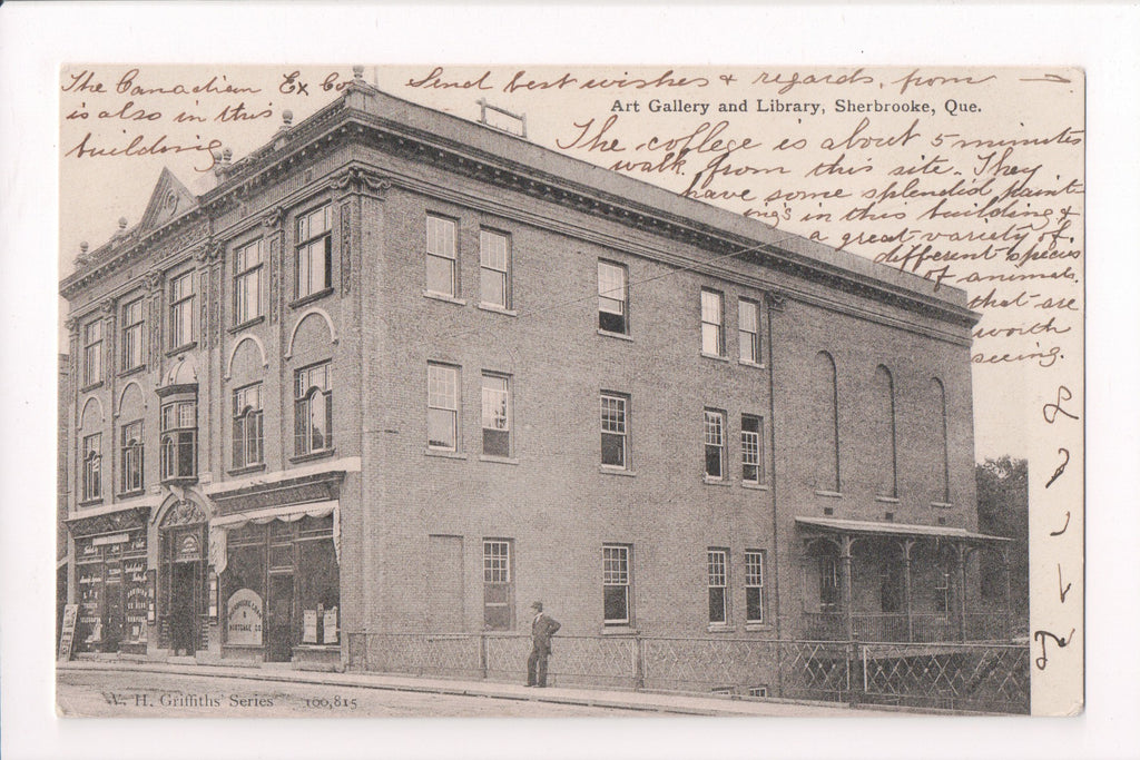 Canada - Sherbrooke, QUE - Library and Art Bldg, Canadian Express Co - E09077