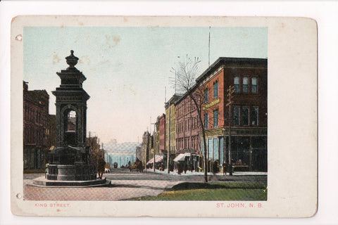 Canada - ST JOHN, NB - King St, Ed Nelson? and Co sign - C06279