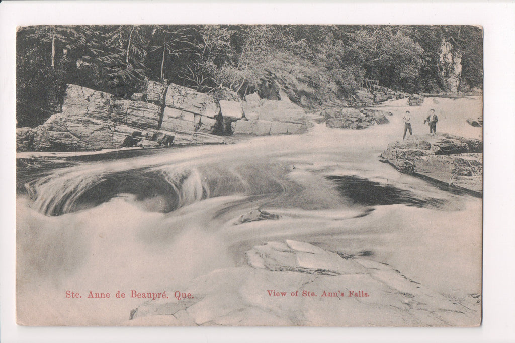 Canada - STE ANNE de BEAUPRE, QC - Ste Anne Falls, people - D05193