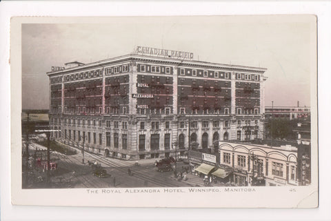 Canada - WINNIPEG, MB - Royal Alexandra Hotel, Alberta Hotel etc - RPPC - G06004