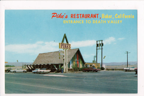 CA, BAKER - Pikes Restaurant near Death Valley - postcard - w03810