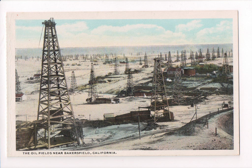 CA, Bakersfield - Oil Fields with derricks (ONLY Digital Copy Avail) - C06325