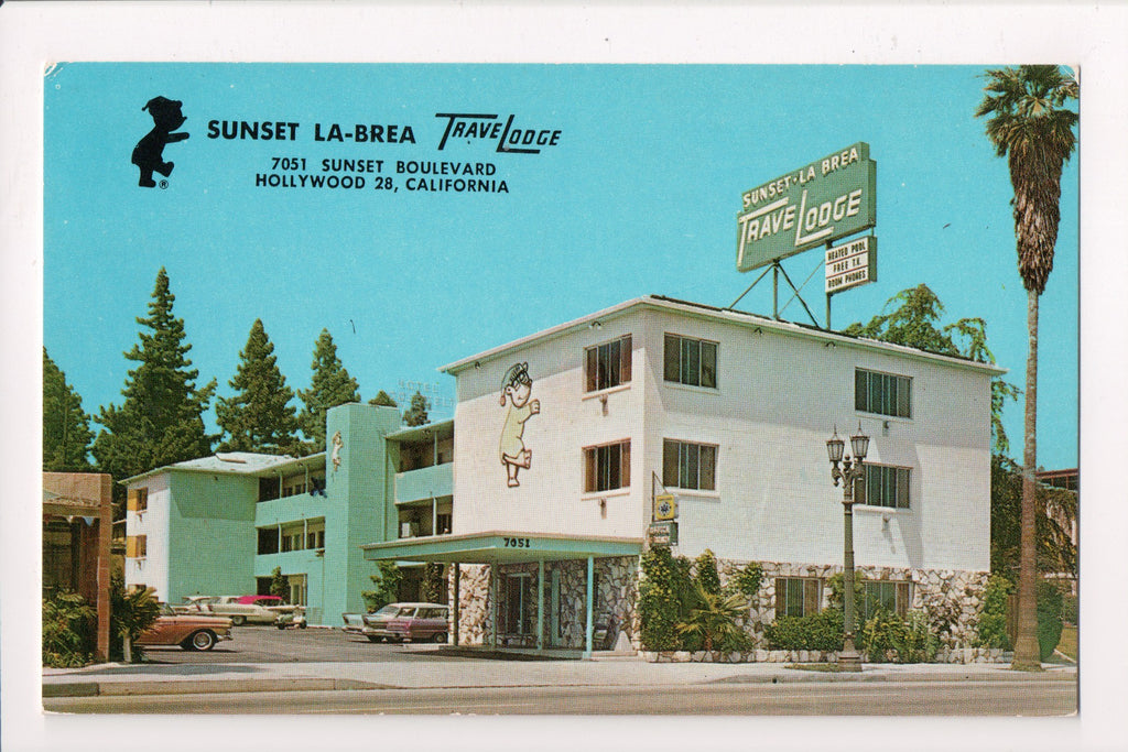 CA, Hollywood - Sunset La-Brea TraveLodge Hotel/Motel - CP0374