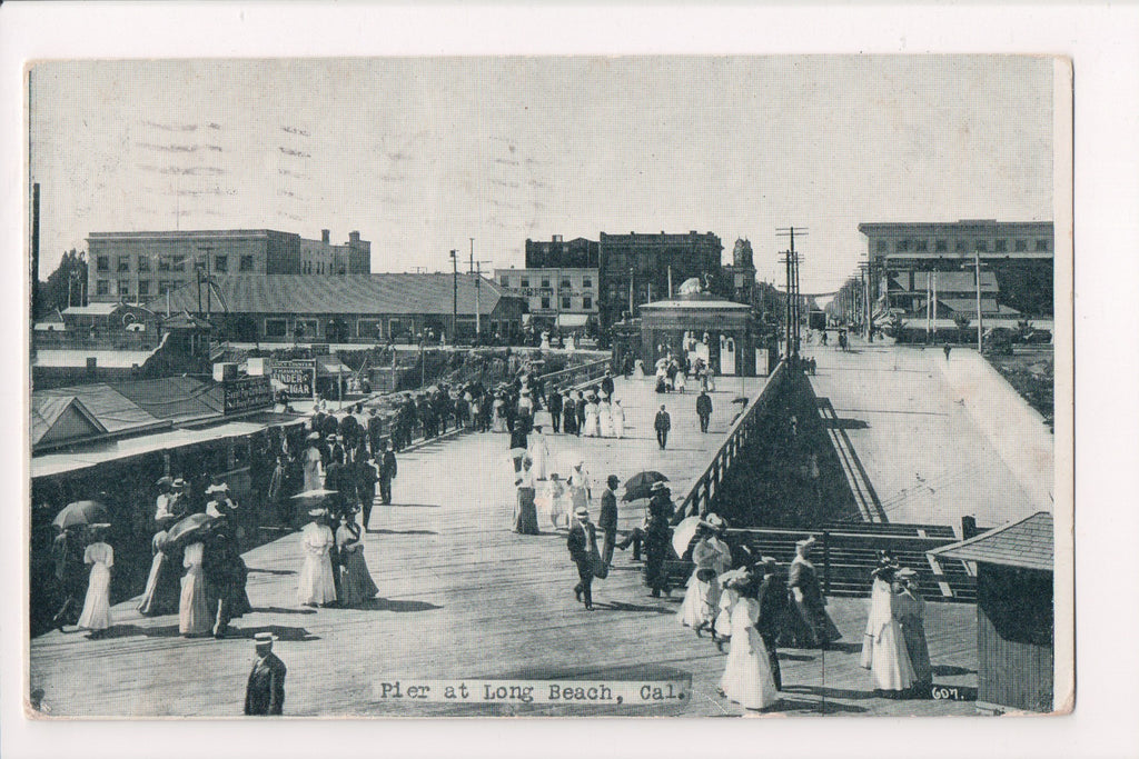 CA, LONG BEACH - Pier, boardwalk - @1906 M Rieder postcard - A12566