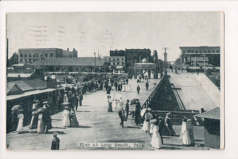CA, Long Beach - Pier, boardwalk - @1906 M Rieder postcard - A12566