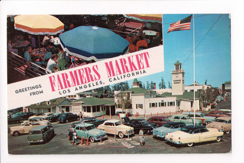 CA, LOS ANGELES - Greetings from, Large Letter postcard - B08094