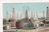 CA, LOS ANGELES - Oil Wells near LA, incl buildings, @1909 postcard - C06313
